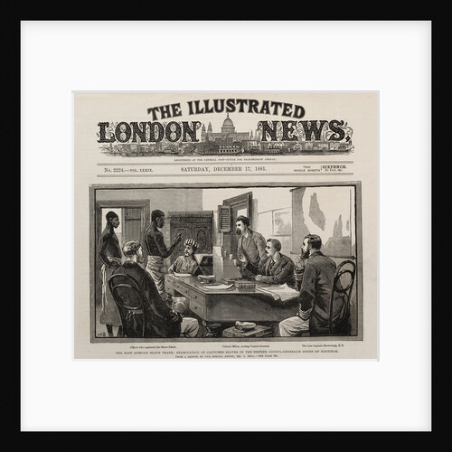The East African slave trade: Examination of captured slaves in the British Consul-General's court at Zanzibar by W.H. O.