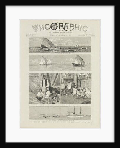 Cruising in search of slave dhows off the coast of Africa by unknown