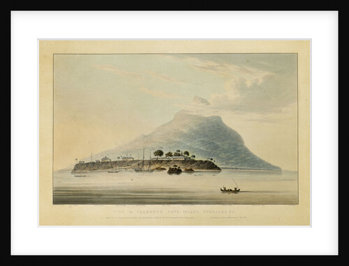 View of Clarence Cove, Island Fernando Po by Rosenburgh