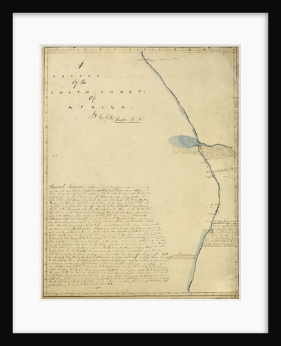 Sketch of the South-Coast of Africa by George Giles