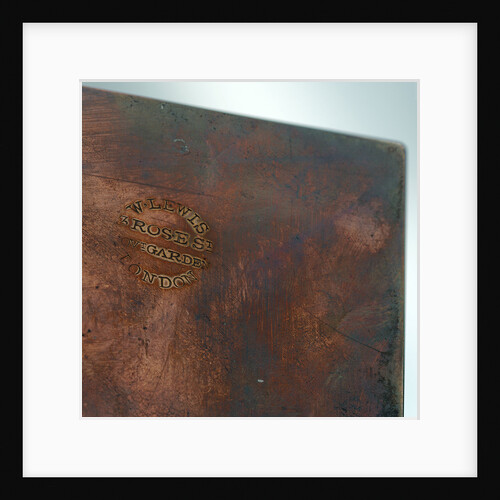 Inscription on reverse by Bale