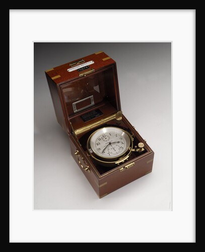 Marine chronometer in case by Hamilton Watch Co.