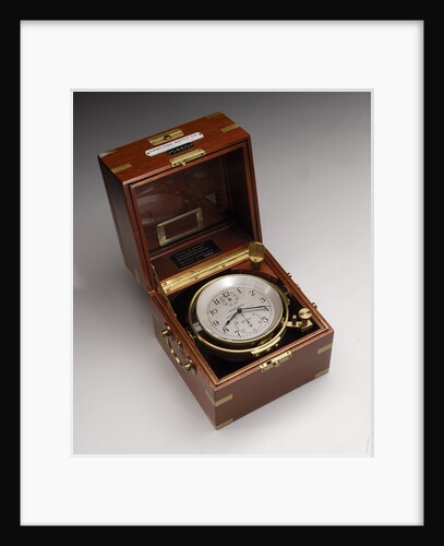 Marine chronometer in case by Hamilton Watch Co.