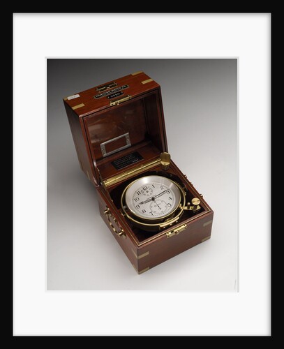 Marine chronometer in case by Hamilton Watch Co.