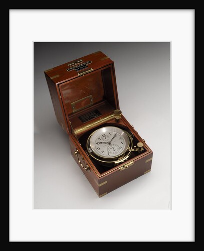Marine chronometer in case by Hamilton Watch Co.