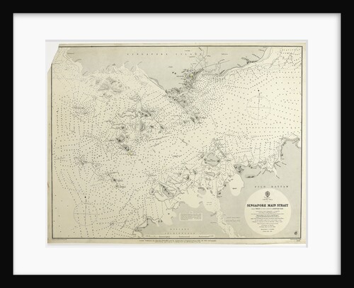China Sea Singapore Main Strait From Tree I. (Pulo Angup) to Battam Bay Surveyed by Staff Commander J.W. Reed, R.N. and the offiecers of H.M.S. Rifleman, 1868-9 by HMAdmiralty; Edward Weller; Staff Commander John William Reed