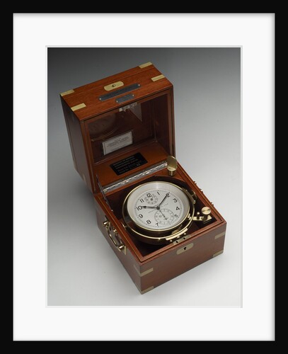 Marine chronometer in case by Hamilton Watch Co.