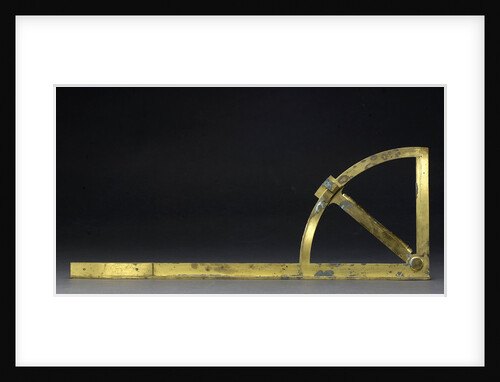 Reverse of Gunner's quadrant by George Adams