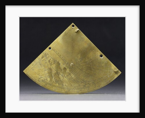 Reverse of Gunter quadrant by John Prujean