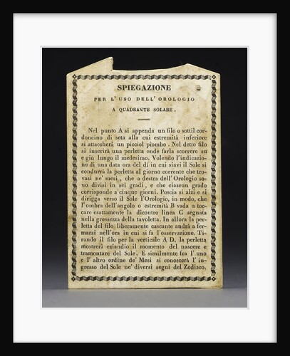 Reverse of Horary quadrant by unknown