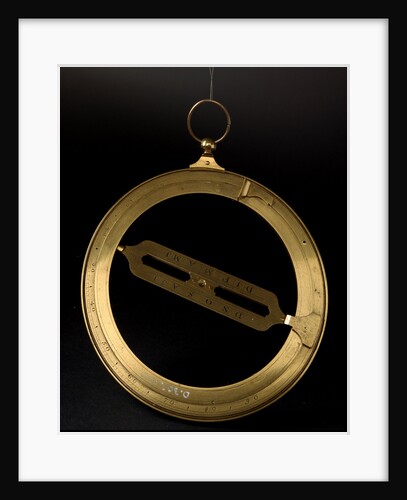 Universal equinoctial ring dial, reverse side by John Jones