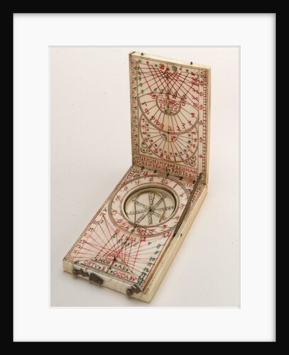 Diptych dial, leaves Ib and IIa by Hieronymus Reinman