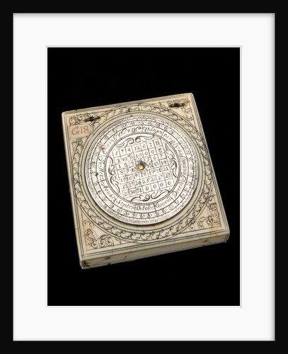 Dieppe magnetic azimuth dial, leaf IIb by Unknown
