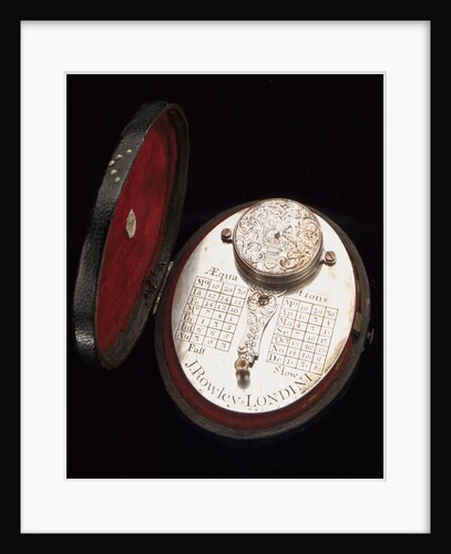 Butterfield dial, reverse, with case by John Rowley
