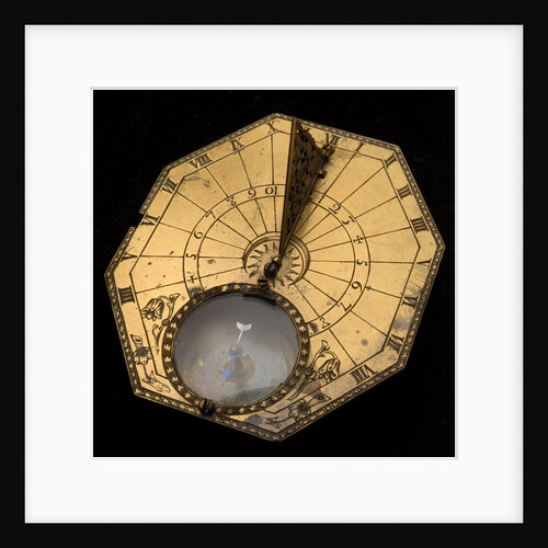 Portable horizontal dial for latitude 51 North by Charles Gouchon