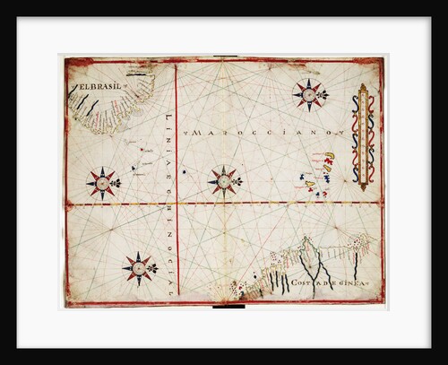 Map of central Atlantic by Joan Oliva