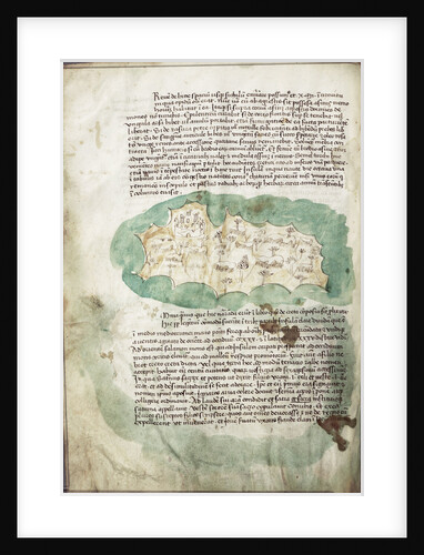 Chart of Antikithira, Ionian Sea by Cristoforo Buondelmonti