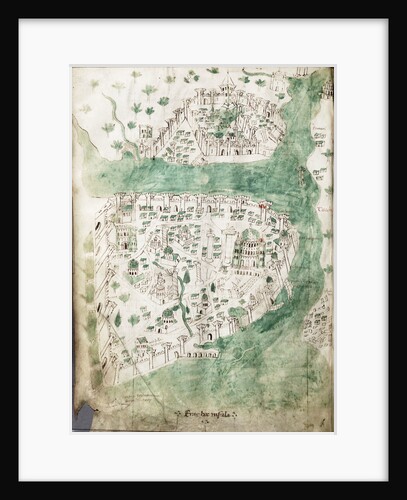 A chart of Constantinople by Cristoforo Buondelmonti