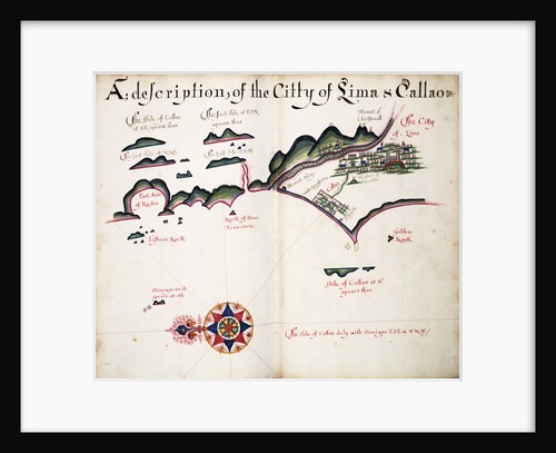 Map of Lima and Callao by William Hack