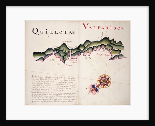 Quillota and Valpariso, South American Pacific coast by William Hack