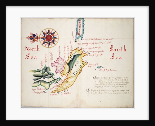 Straits of Magellan and Le Maire, South American Pacific coast by William Hack