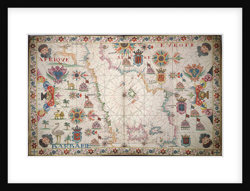 Chart of the western Mediterrean by unknown