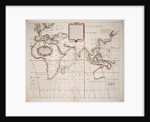 A new and correct sea chart of the whole world showing the variations of the compass as they were found in the year 1700 by Edmond Halley