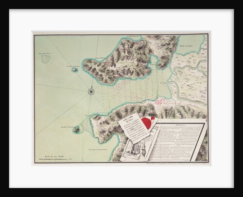 Map of the bay and city of S. Phelipe de Portobelo by Luis de Surville