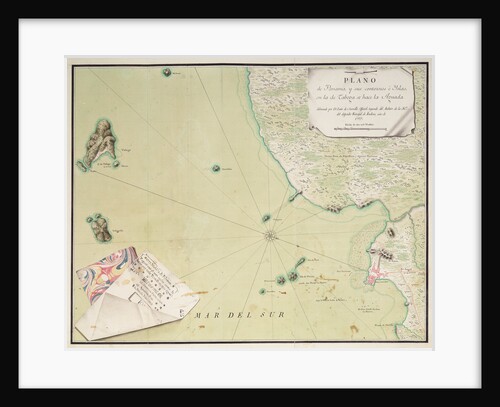 Map of Panama by Luis de Surville