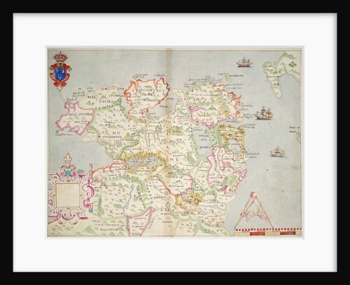 Map of the north of Ireland by unknown