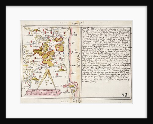 16th century map of county Limerick, Ireland by Anonymous