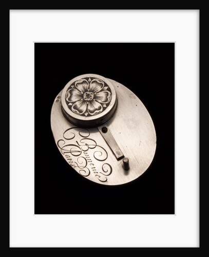 Portable horizontal dial for latitude 48˚ north, reverse by Claude Bonnevie