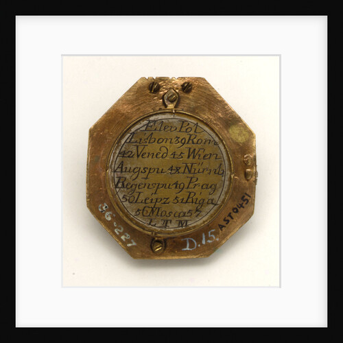 Augsburg dial, underside by Ludovicus Theodatus Muller