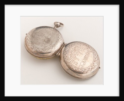 Equinoctial dial, outside of case by Wolfgang Hager