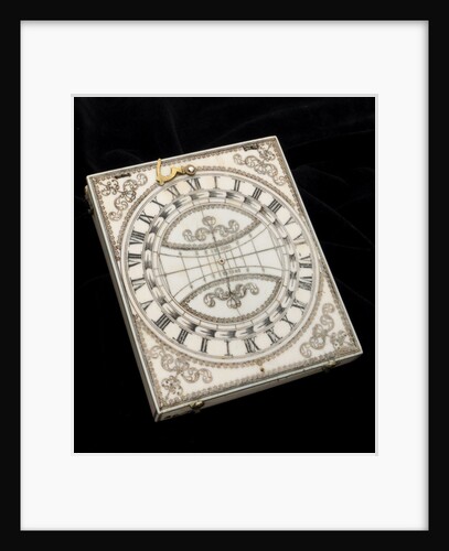 Dieppe magnetic azimuth dial, leaf Ia by Ephraim Senecal