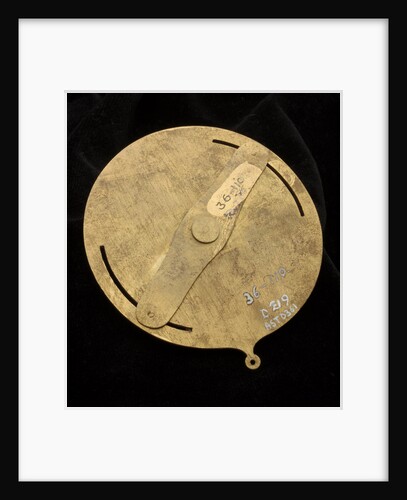 Forged vertical disc dial, reverse by unknown