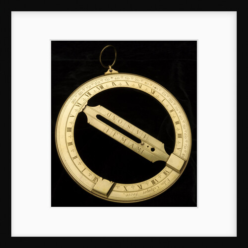 Universal equinoctial ring dial by Edmund Culpeper