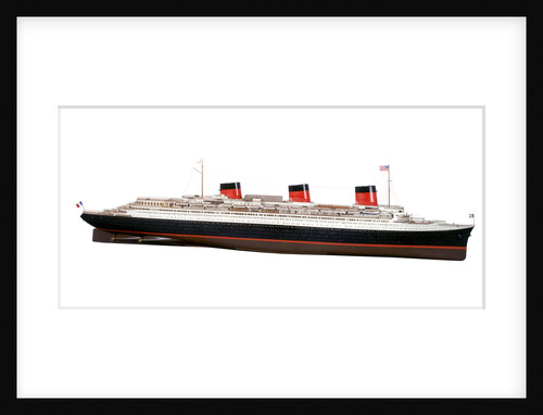 Passenger liner SS 'Normandie' (1932) by J. Montera