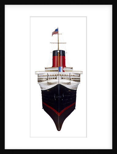 Passenger liner SS 'Normandie' (1932) by J. Montera