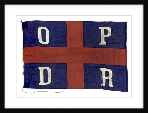House flag, Oldenburg Portugiesische Dampschiffs Rhederei by unknown