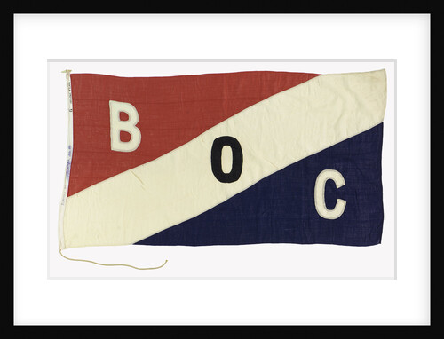 House flag, Burmah Oil Co. (Tankers) Ltd by unknown