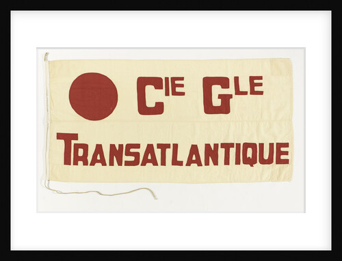 House flag, Compagnie Generale Transatlantique S. A. by Servaux