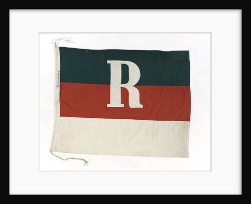 House flag, Rickmers Reismuhlen Rhederei & Schiffbau A. G. by Unknown