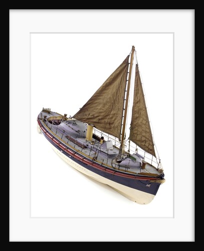 Full hull model, Watson lifeboat, starboard by unknown