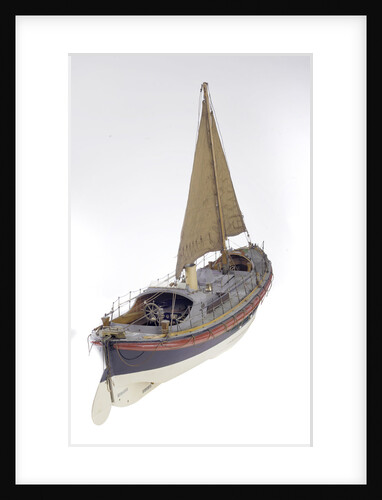 Full hull model, Watson lifeboat, starboard stern quarter deck by Unknown