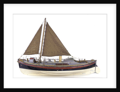Full hull model, Watson lifeboat, port broadside by unknown