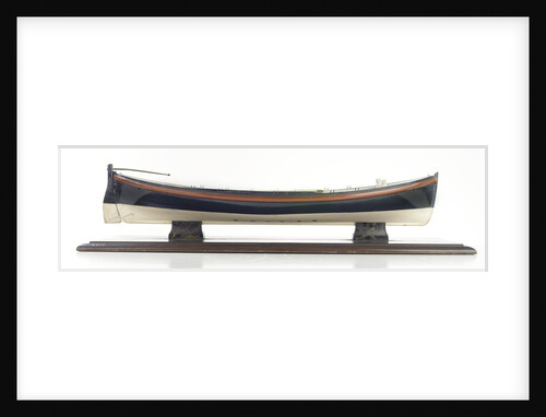 Full hull model, lifeboat, starboard broadside by David Harvey