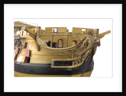 74-gun two-decker ship of the line, figurehead by unknown