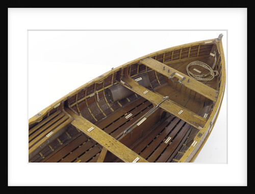 Full hull model, dinghy, interior detail by unknown