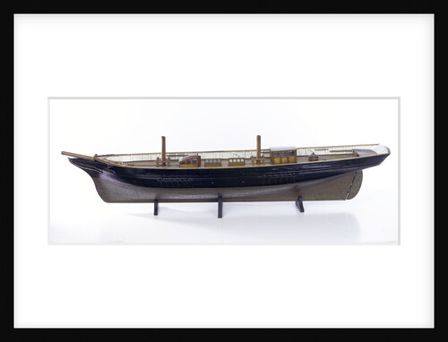 Accommodation model, yacht, port broadside by unknown